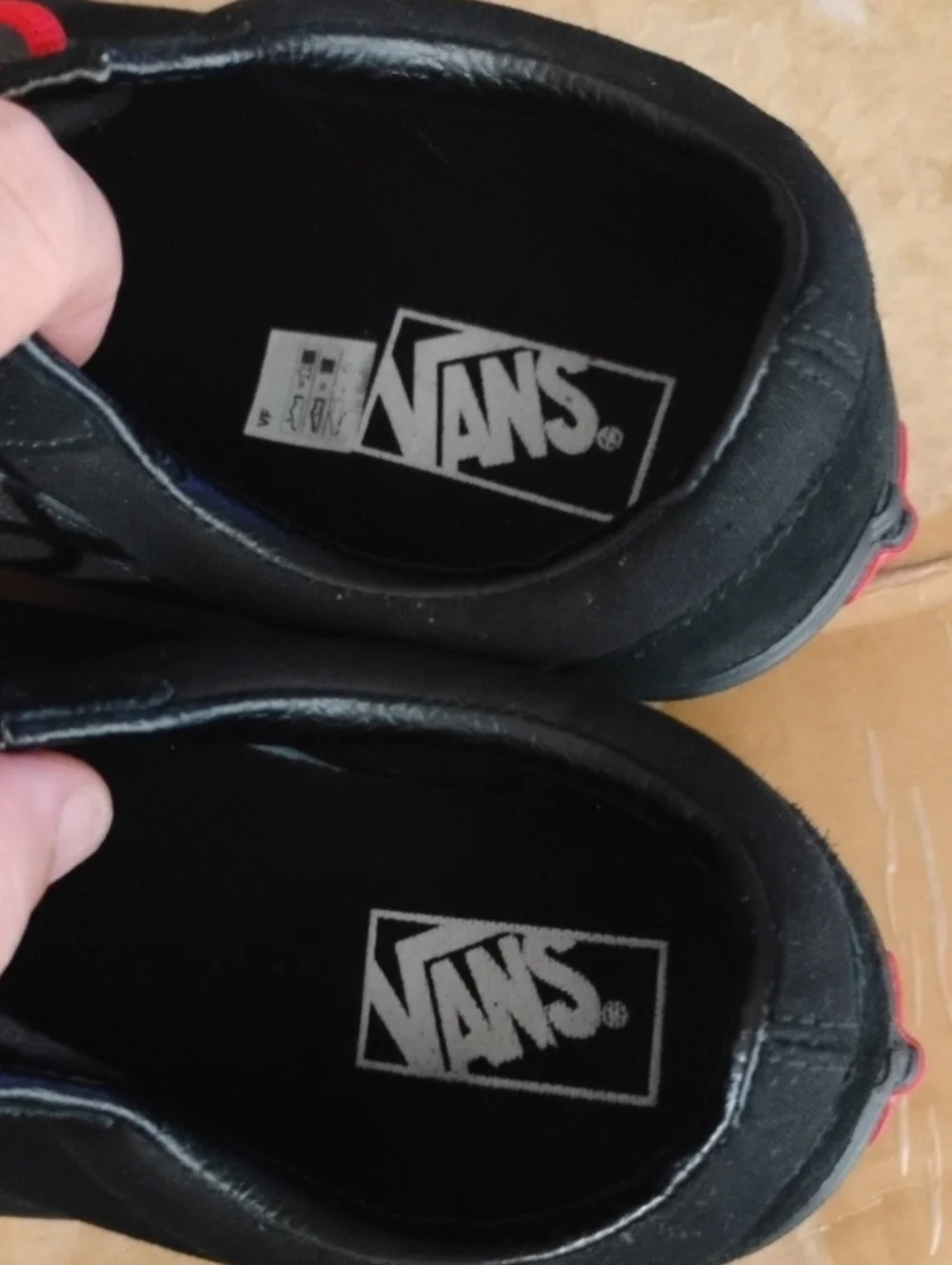 Vans all black